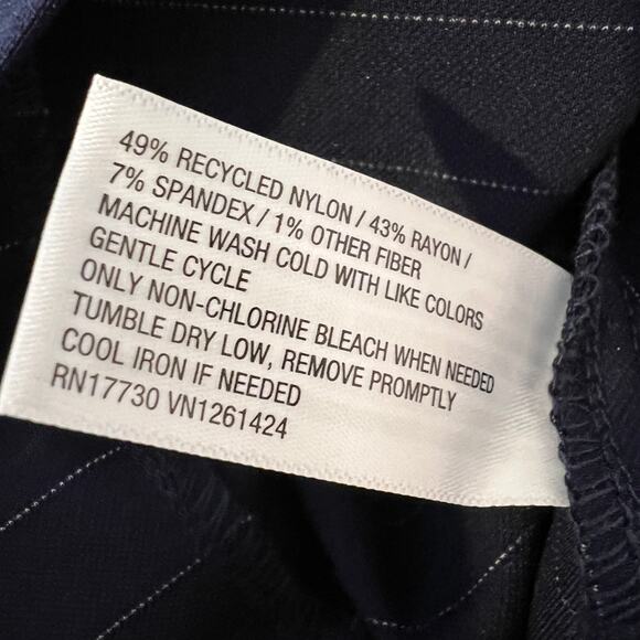 Wild Fable Dress Women's M Tube Mini Bodycon Suiting White Pinstripe Blue - Picture 7 of 11